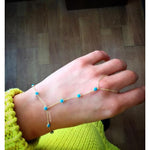 14k Solid Gold Turquoise Shahmeran Bracelet
