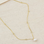925k Sterling Silver Pearl Necklace - alternate view 2