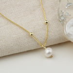 925k Sterling Silver Pearl Necklace - alternate view 6