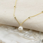 925k Sterling Silver Pearl Necklace - alternate view 7