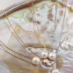 925k Sterling Silver Pearl Necklace - alternate view 4