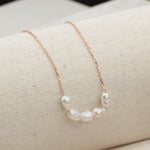 925k Sterling Silver Pearl Necklace - alternate view 3