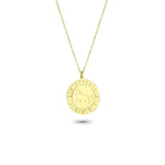 925k Sterling Silver Lion Zodiac Necklace - alternate view 2