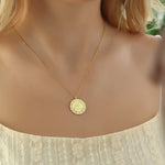 925k Sterling Silver Aquarius Zodiac Necklace