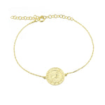 925k Sterling Silver Aries Zodiac Bracelet - alternate view 2