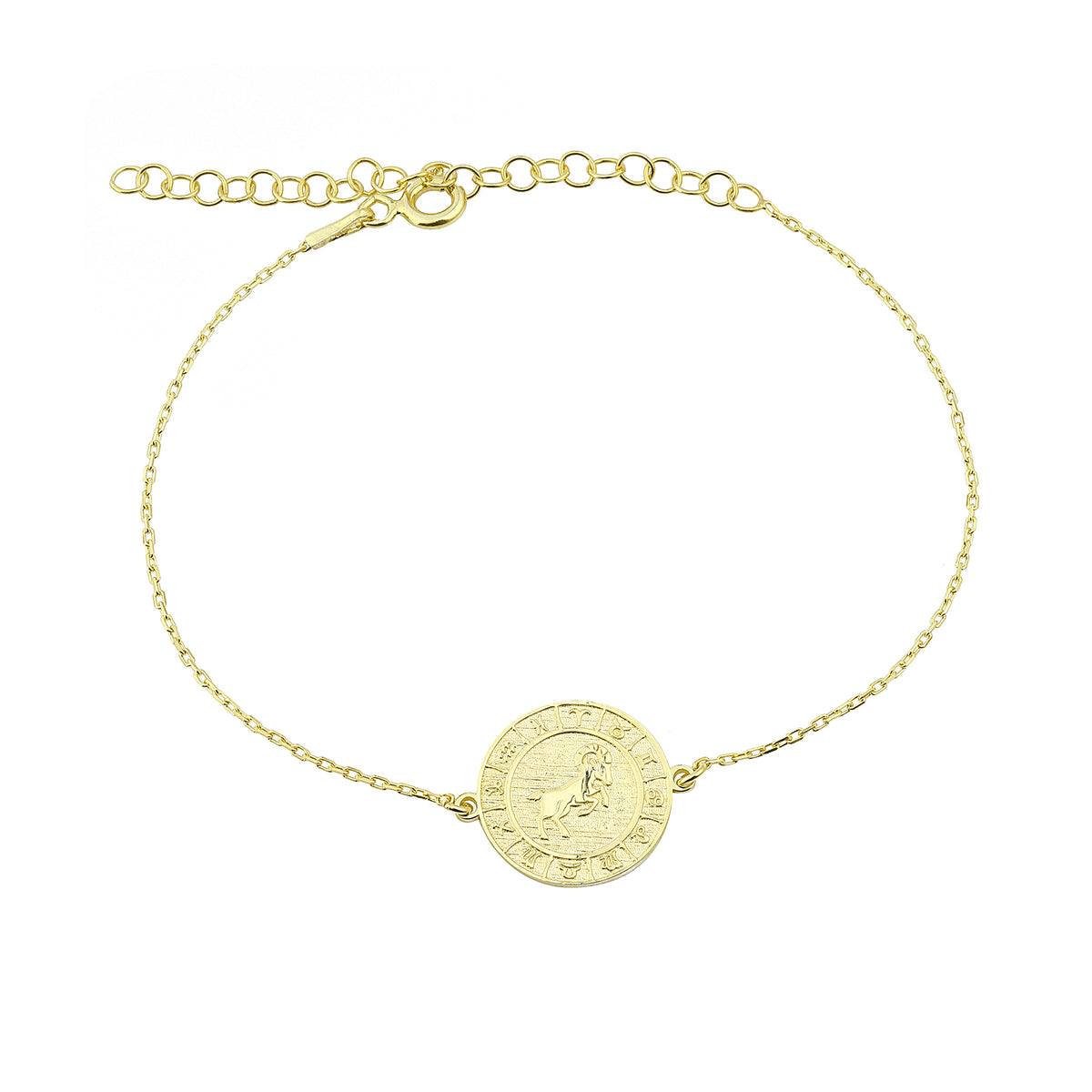 925k Sterling Silver Aries Zodiac Bracelet - alternate view 2