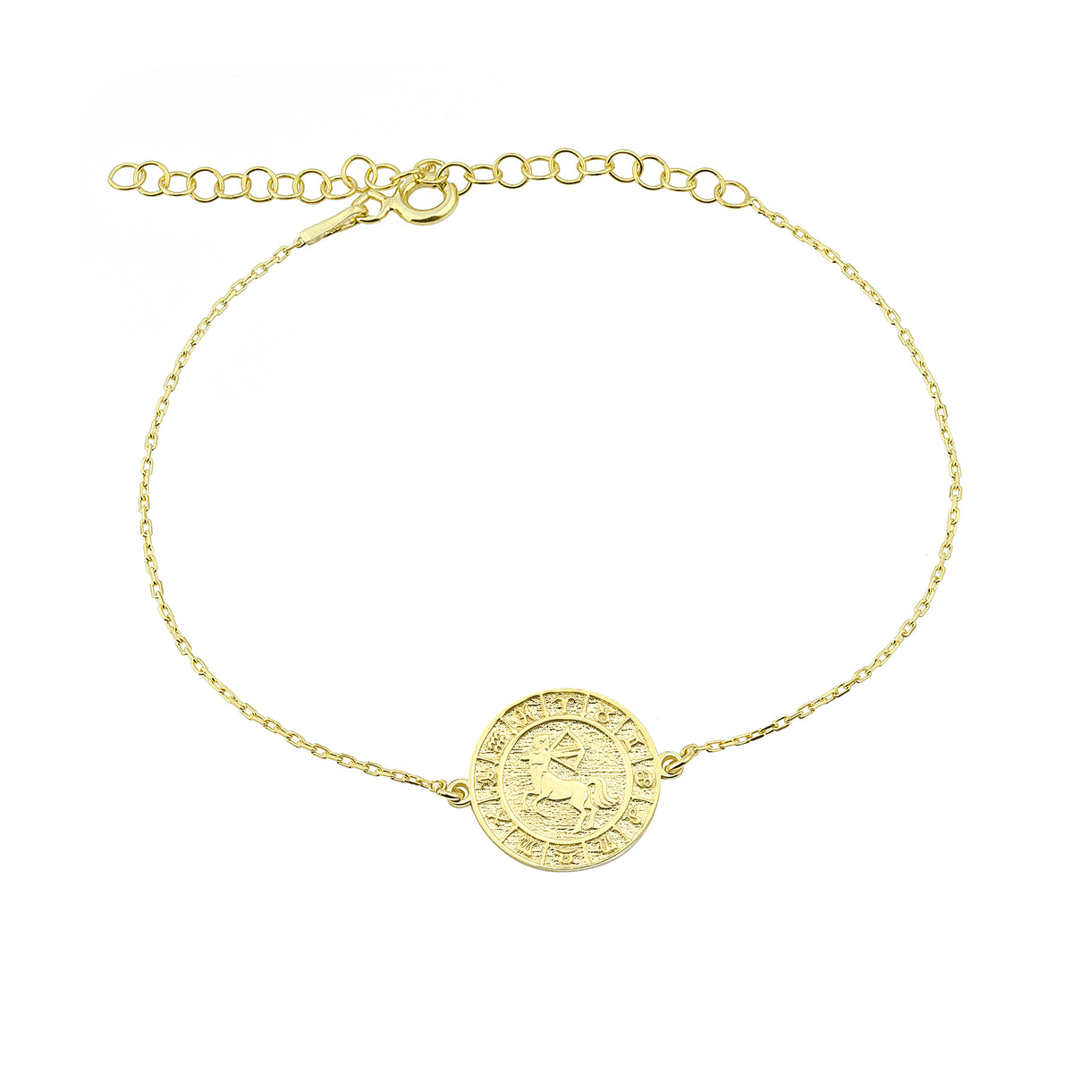 925k Sterling Silver Sagittarius Zodiac Bracelet - alternate view 2