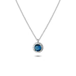 925k Sterling Silver Anturage Round Necklace