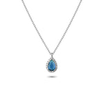 925k Sterling Silver Anturage Drop Necklace