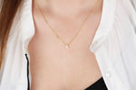 925k Sterling Silver 3D Minimalist Letter A Necklace