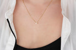 925k Sterling Silver 3D Minimalist Letter F Necklace