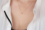 925k Sterling Silver 3D Minimalist Letter G Necklace