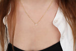 925k Sterling Silver 3D Minimalist Letter P Necklace
