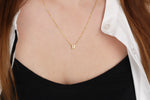925k Sterling Silver 3D Minimalist Letter R Necklace