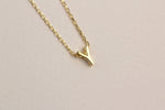 925k Sterling Silver 3D Minimalist Letter Y Necklace - alternate view 2