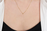 925k Sterling Silver 3D Minimalist Letter Y Necklace