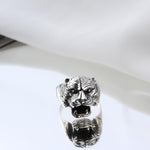 925k Sterling Silver Men Puma Ring - alternate view 2