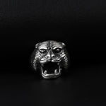 925k Sterling Silver Men Puma Ring - alternate view 4