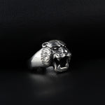 925k Sterling Silver Men Puma Ring - alternate view 5