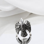 925k Sterling Silver Men Eagle Ring - alternate view 2
