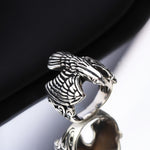 925k Sterling Silver Men Eagle Ring - alternate view 3