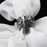 925k Sterling Silver Men Eagle Ring