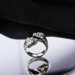 925k Sterling Silver Men Snake Ring - alternate view 2
