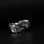 925k Sterling Silver Men Snake Ring - alternate view 3