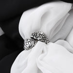 925k Sterling Silver Men Snake Ring