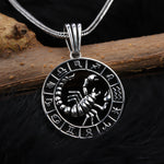925k Sterling Silver Men Scorpio Necklace - alternate view 3