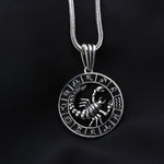 925k Sterling Silver Men Scorpio Necklace - alternate view 4