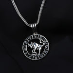 925k Sterling Silver Men Taurus Necklace - alternate view 2