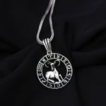 925k Sterling Silver Men Aries Necklace - alternate view 2