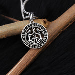 925k Sterling Silver Men Gemini Sign Necklace