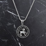 925k Sterling Silver Male Leo Sign Necklace - alternate view 2