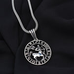 925k Sterling Silver Men Sagittarius Necklace - alternate view 2