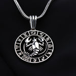 925k Sterling Silver Male Cancer Sign Necklace