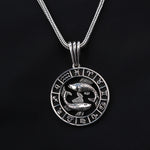 925k Sterling Silver Men Pisces Necklace - alternate view 2