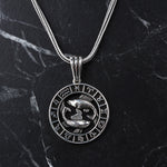 925k Sterling Silver Men Pisces Necklace - alternate view 3