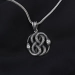 925k Sterling Silver Men Snake Necklace - alternate view 3