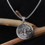 925k Sterling Silver Men Tree of Life Necklace - alternate view 2