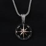 925k Sterling Silver Men North Star Necklace - alternate view 2