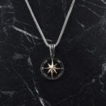 925k Sterling Silver Men North Star Necklace - alternate view 3