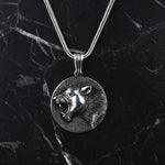 925k Sterling Silver Men Bear Necklace - alternate view 2