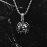 925k Sterling Silver Men Wild Tiger Necklace - alternate view 3