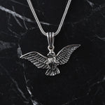 925k Sterling Silver Men Hawk Necklace - alternate view 2