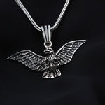 925k Sterling Silver Men Hawk Necklace
