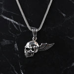 925k Sterling Silver Men Skeleton Necklace - alternate view 3