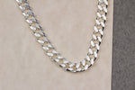 925k Sterling Silver 7mm Gourmet Chain Necklace - alternate view 4