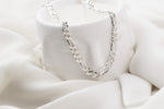 925k Sterling Silver 5mm Figaro Chain Necklace - alternate view 2